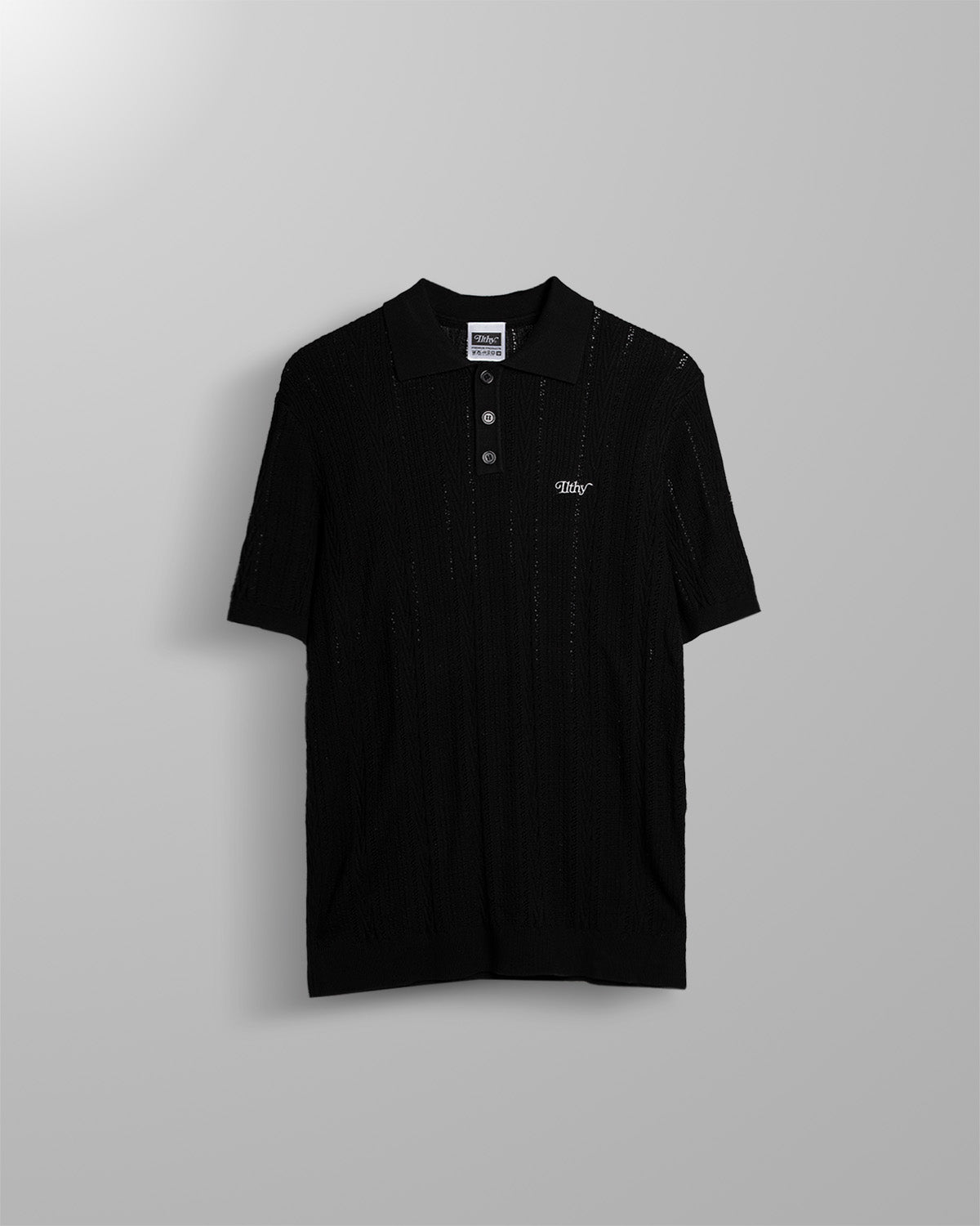 ILTHY® Crochet Premium Polo (Black)