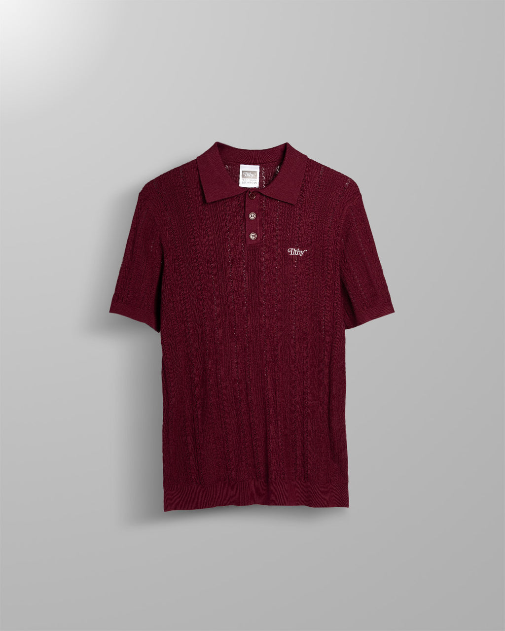 ILTHY® Crochet Premium Polo (Maroon)
