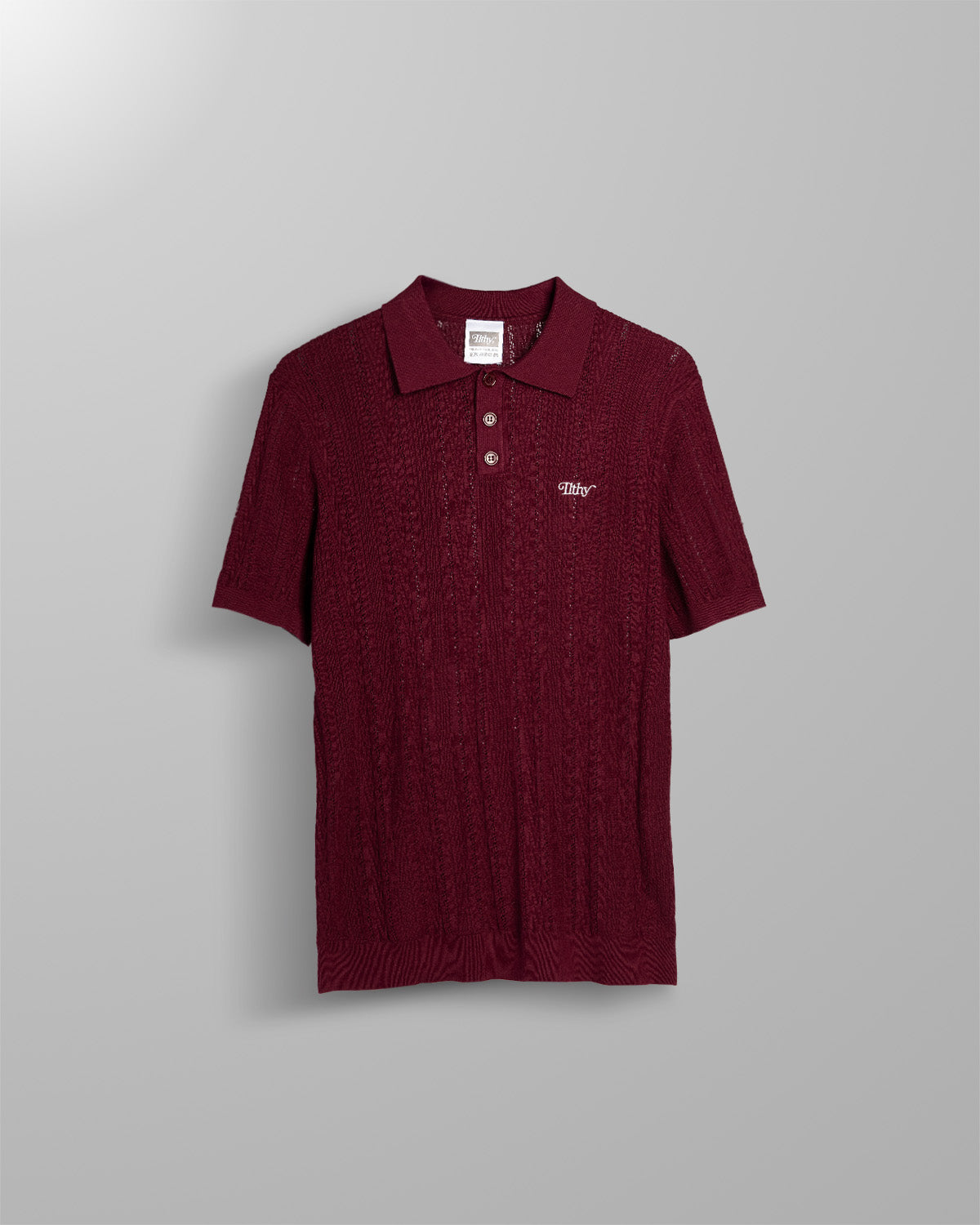 ILTHY® Crochet Premium Polo (Maroon)