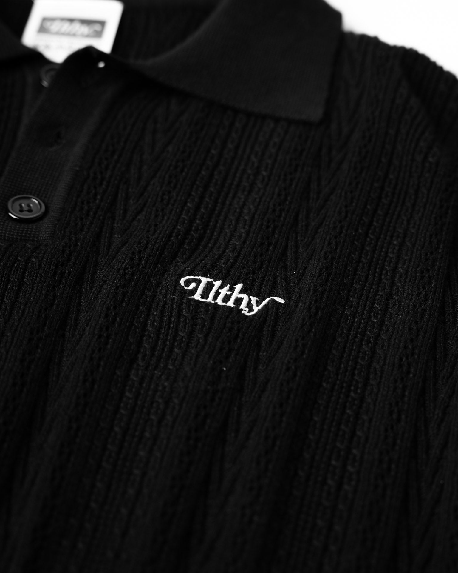 ILTHY® Crochet Premium Polo (Black)