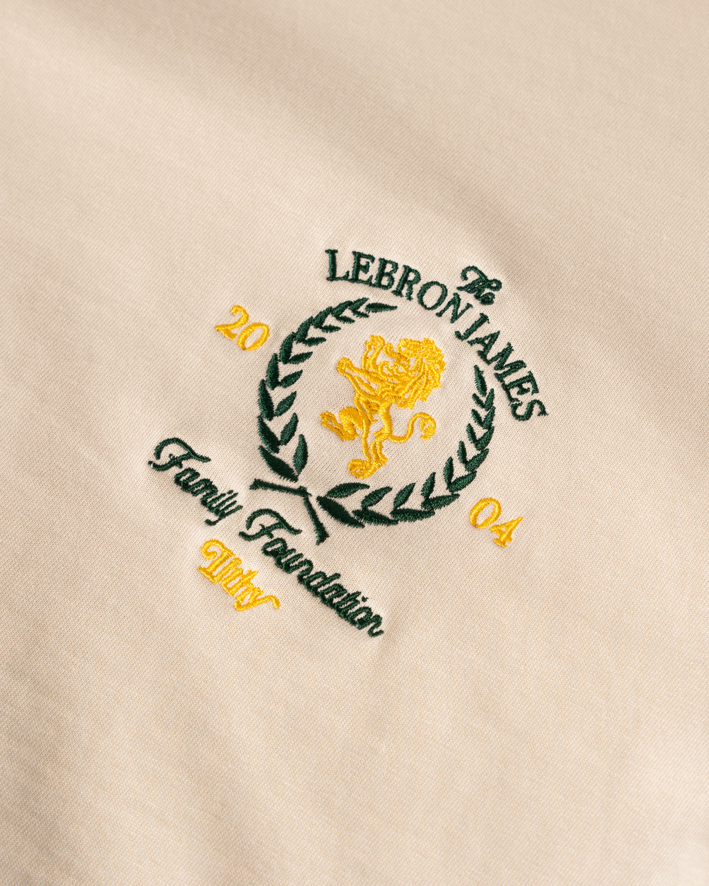 LeBron James Family Foundation Crest Heavyweight T-Shirt (Cream)
