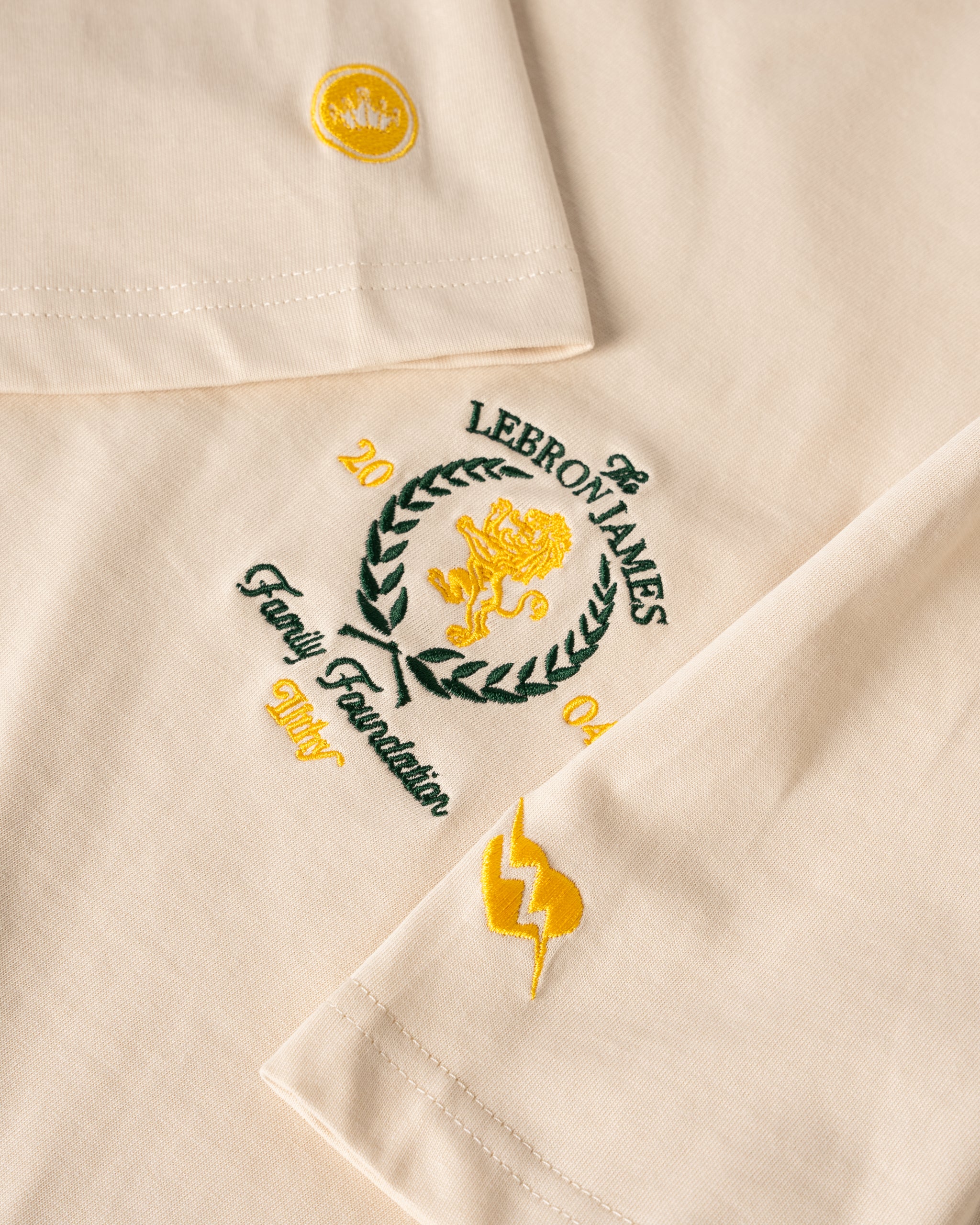 LeBron James Family Foundation Crest Heavyweight T-Shirt (Cream)
