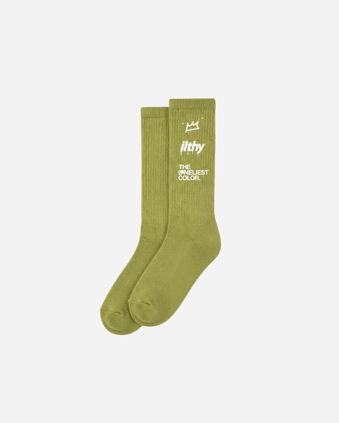 Offbeat Green Crew Socks