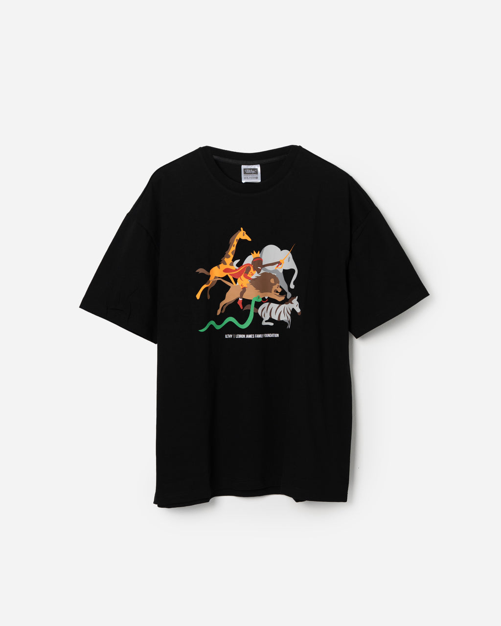 LeBron James Family Foundation King of the Jungle T-Shirt (Black)