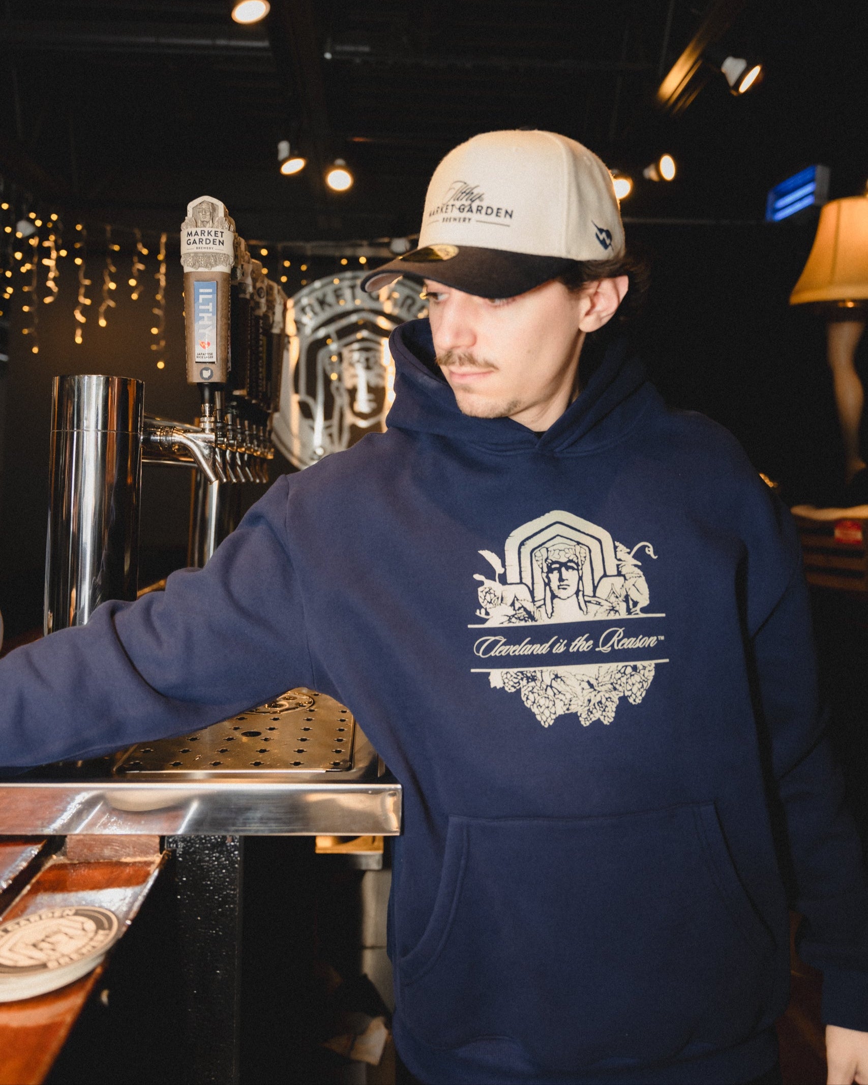 ILTHY® for Market Garden Cotton Hoodie (Navy)