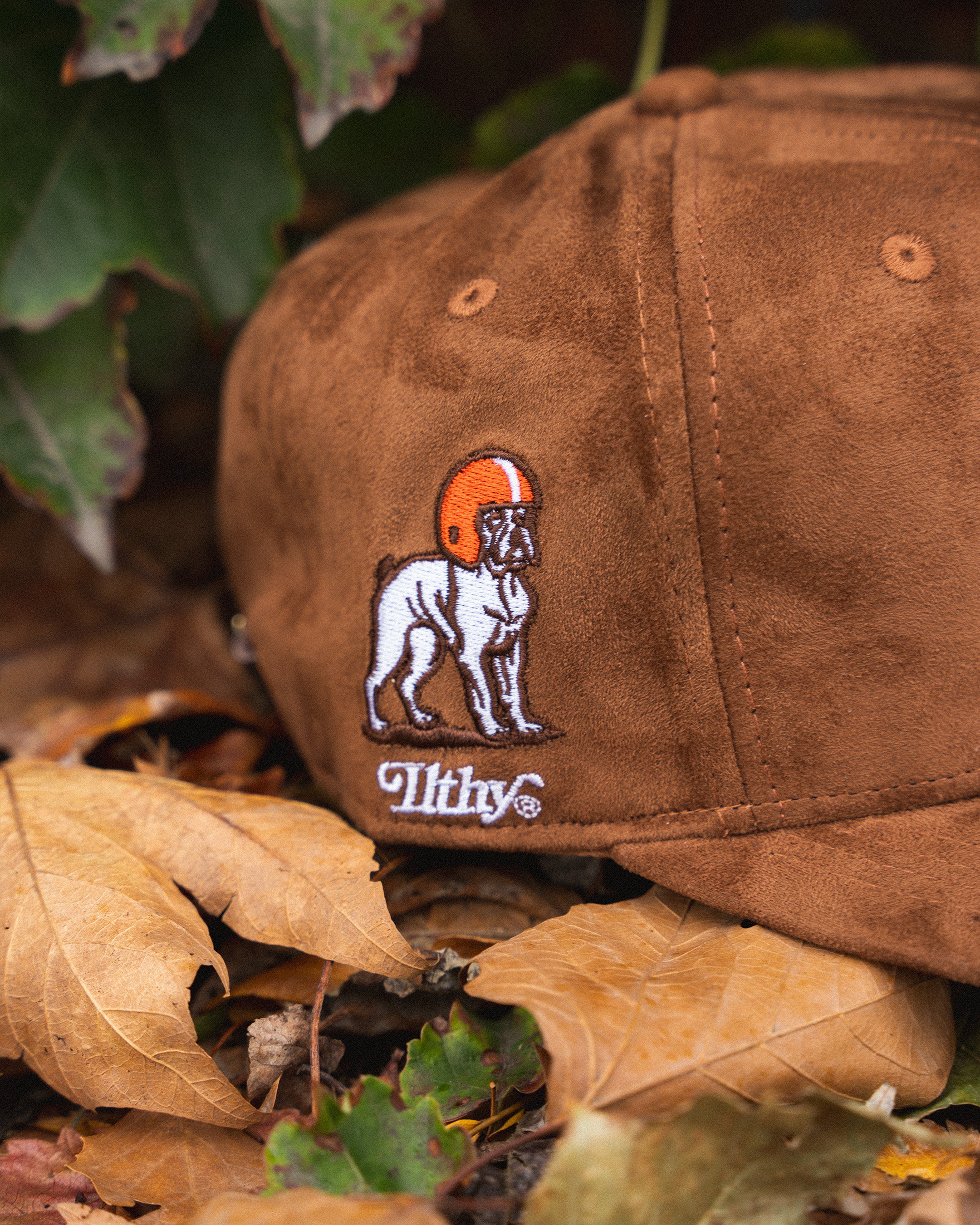 ILTHY® Ohio Script Suede Cap (Brown)