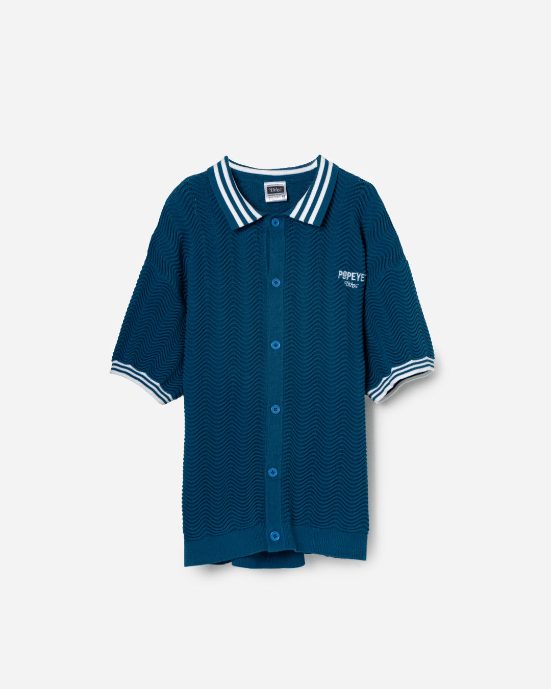 Popeye® Ocean Waves Button-Up (Blue)