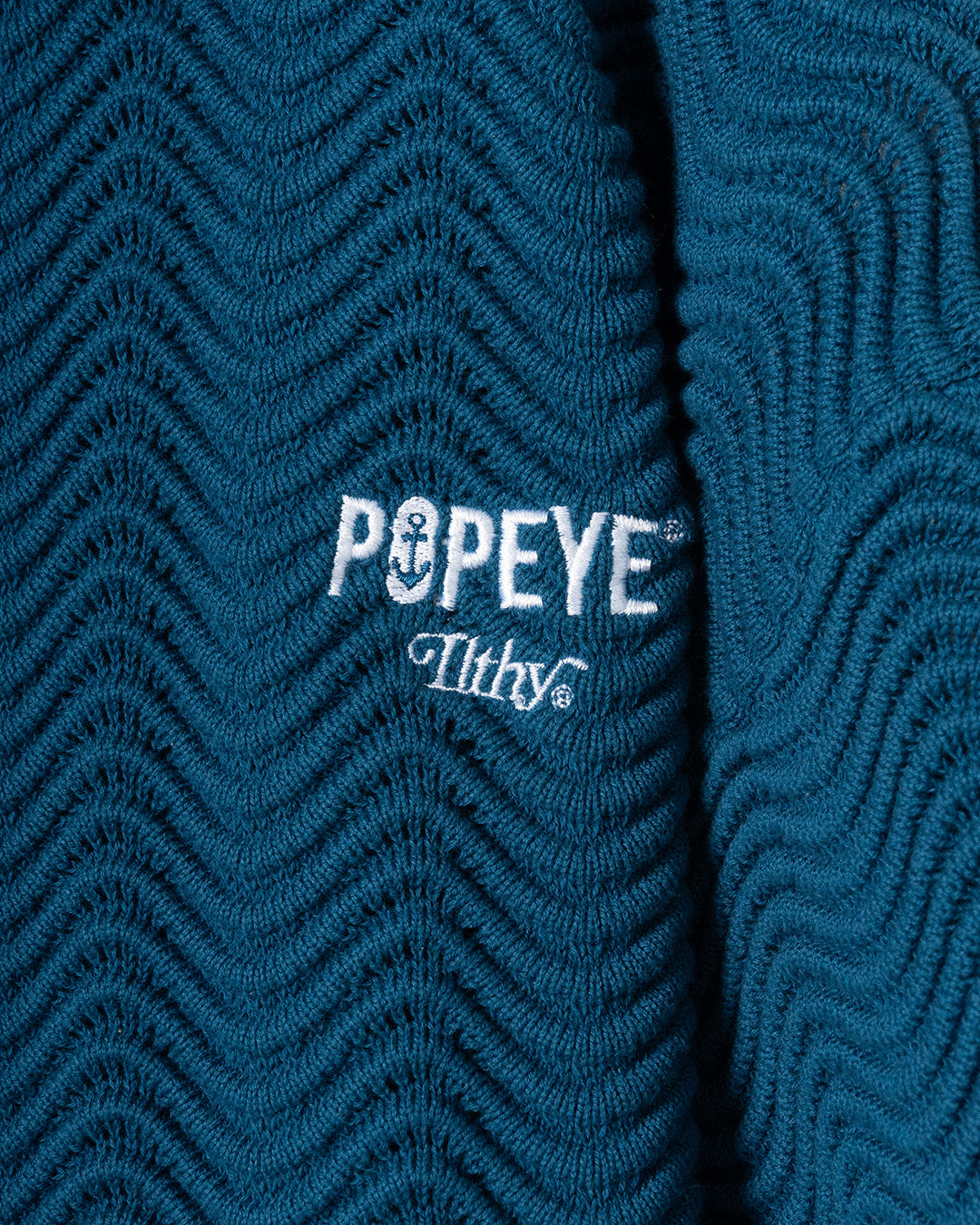 Popeye® Ocean Waves Button-Up (Blue)