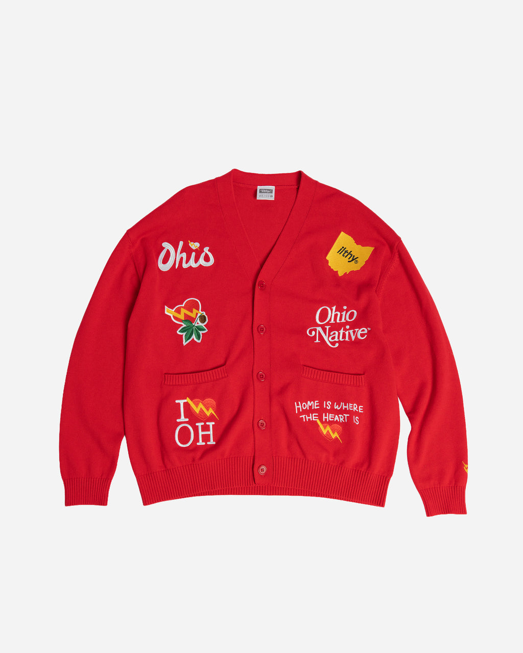 Ohio Buckeye Cardigan (Red)