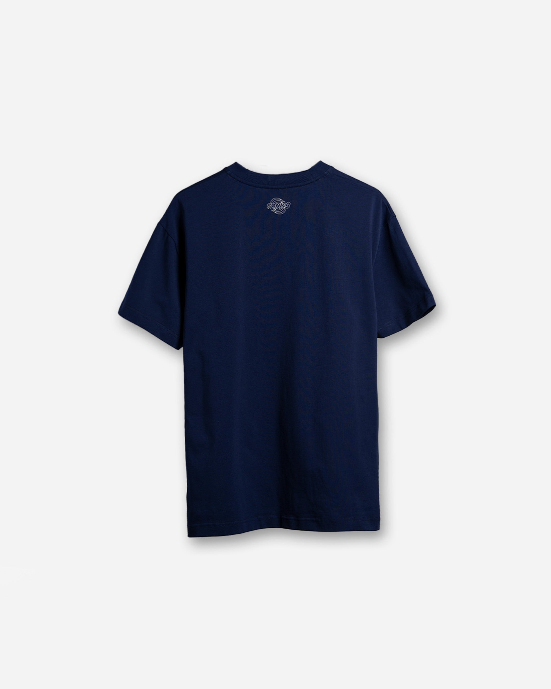 Sonic Outline Heavyweight T-Shirt (Navy)