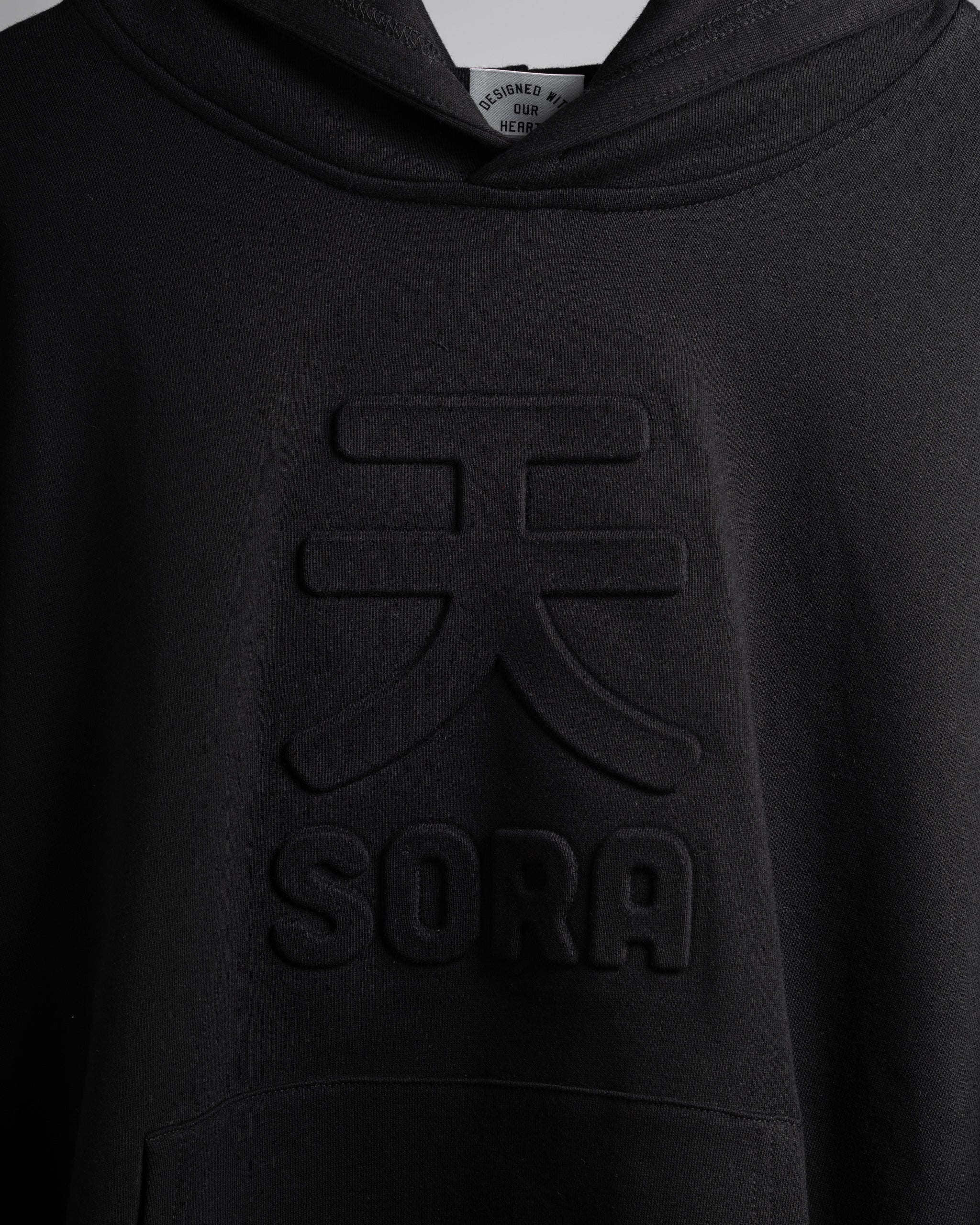 ILTHY® for Sora 天 Embossed Hoodie (Black)
