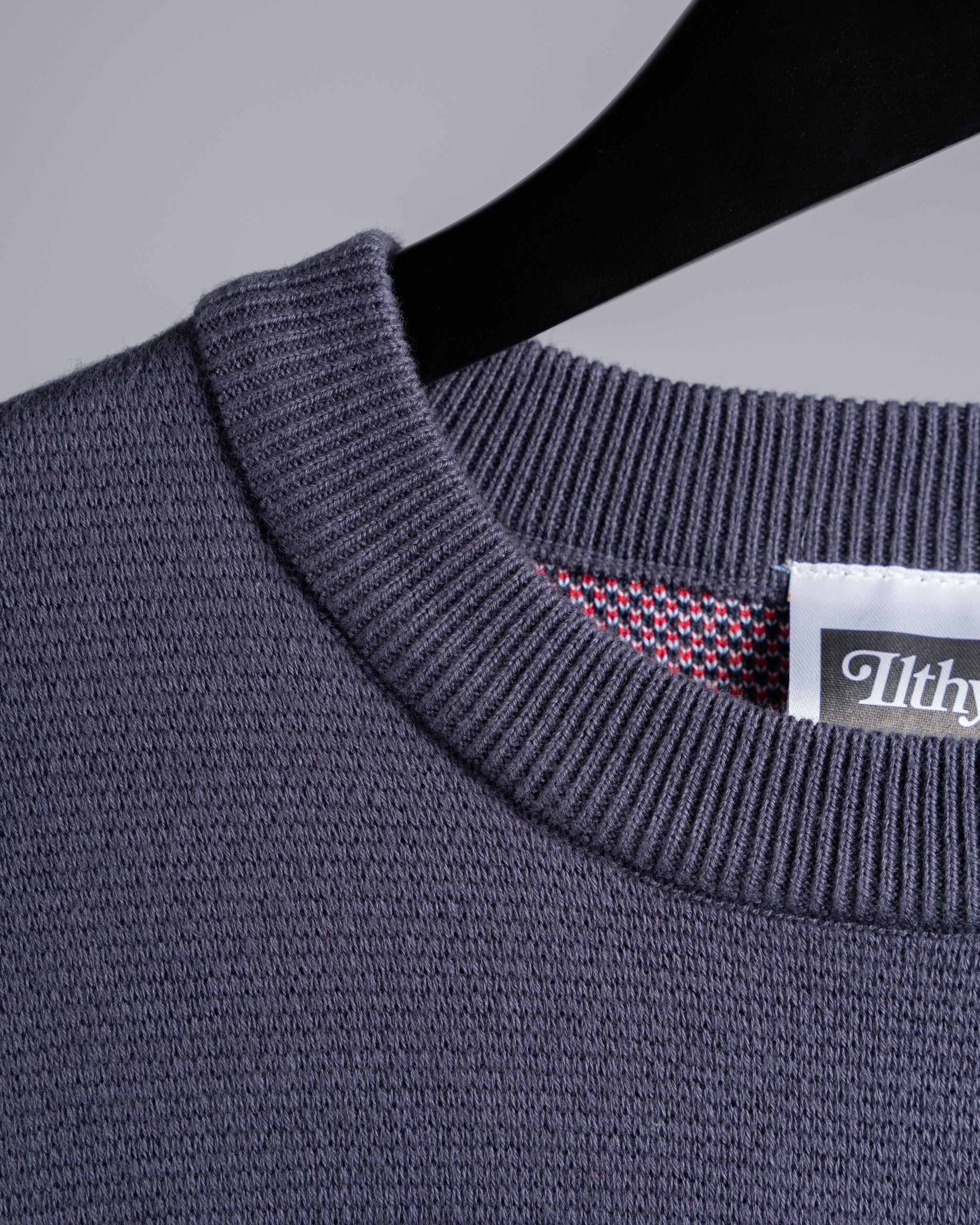 ILTHY® for Sora 天 Crane Wife Jacquard Knit Sweater (Purple)
