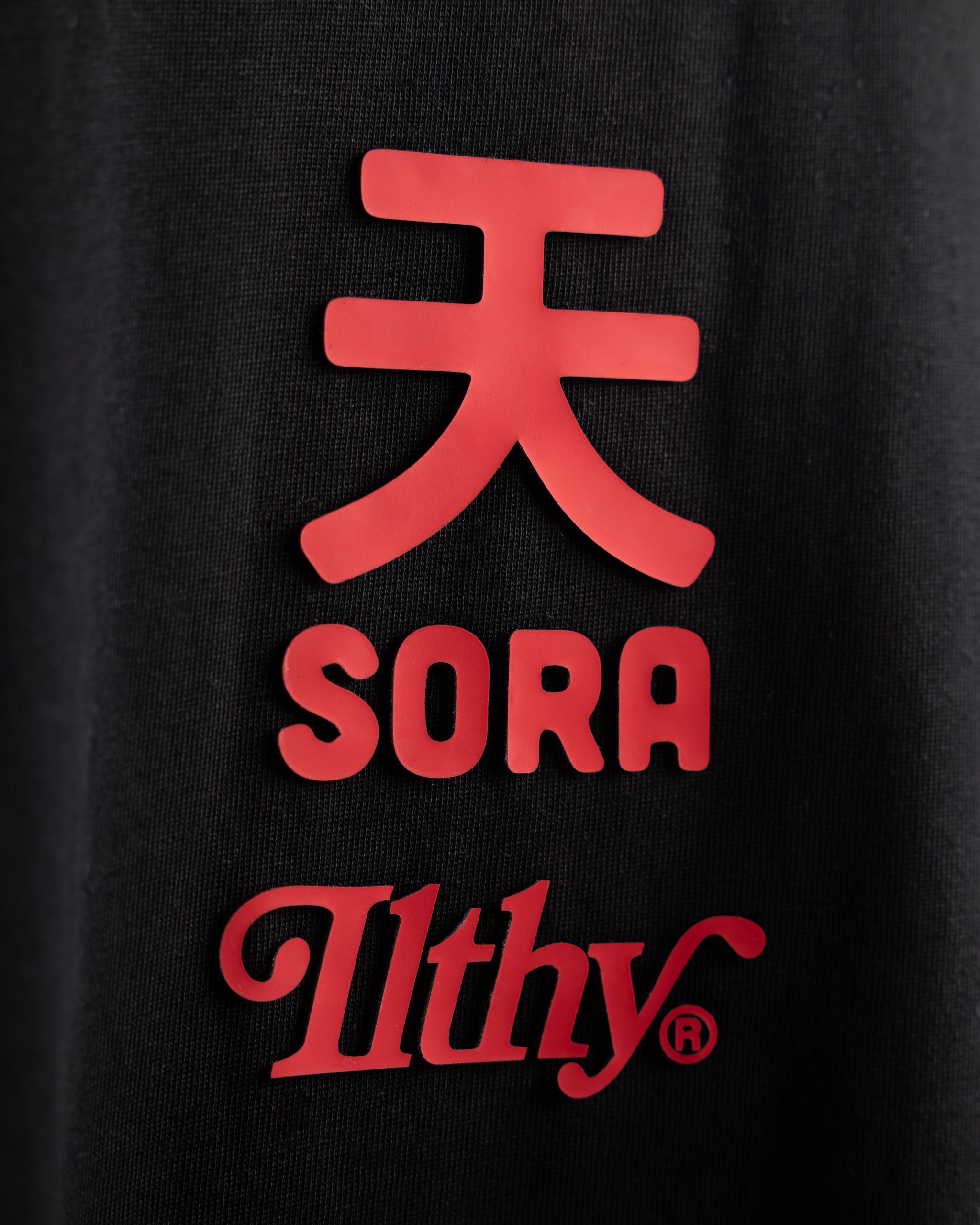 ILTHY® for Sora 天 3D silicone T-shirt (Black)