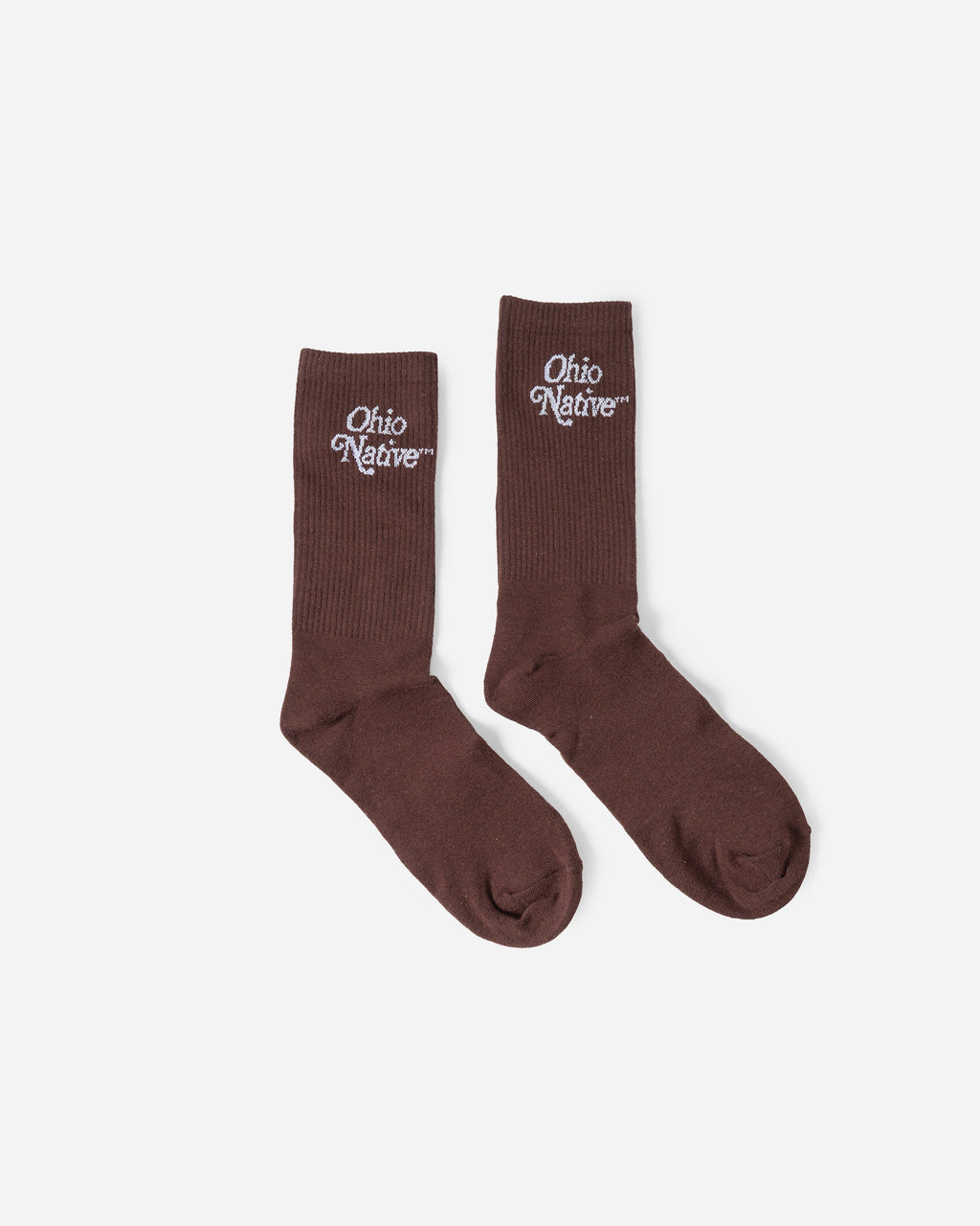 Ohio Native™ 2-Pack Crew Socks (Brown and Beige)