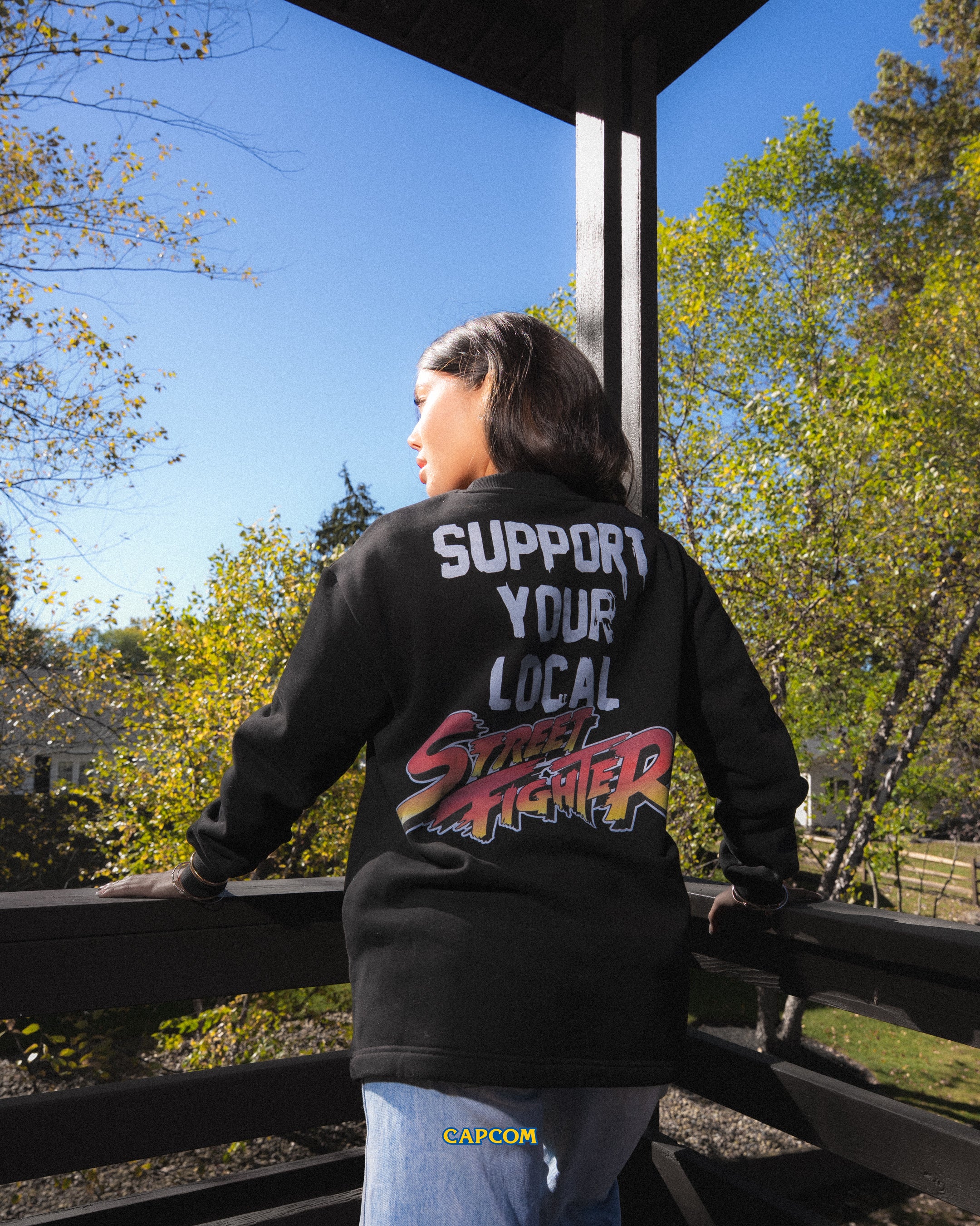 Street Fighter™ Bonus Stage Crewneck (Black)