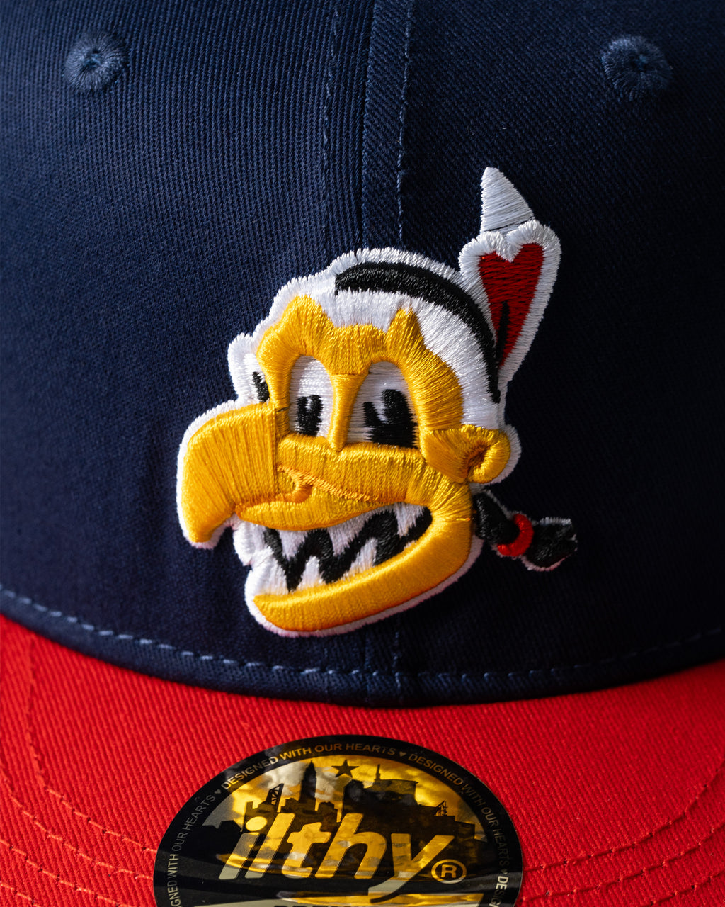 Yellow Doodle Cap (Navy)
