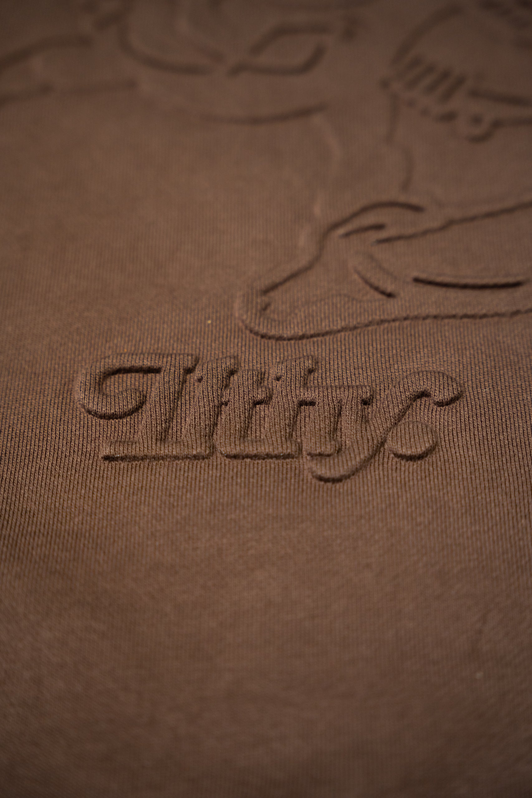 ILTHY® x BROWNS® Premium Elf Embossed Crewneck (Brown) ILTHY® x BROWNS® Premium Elf Embossed Crewneck (Brown)