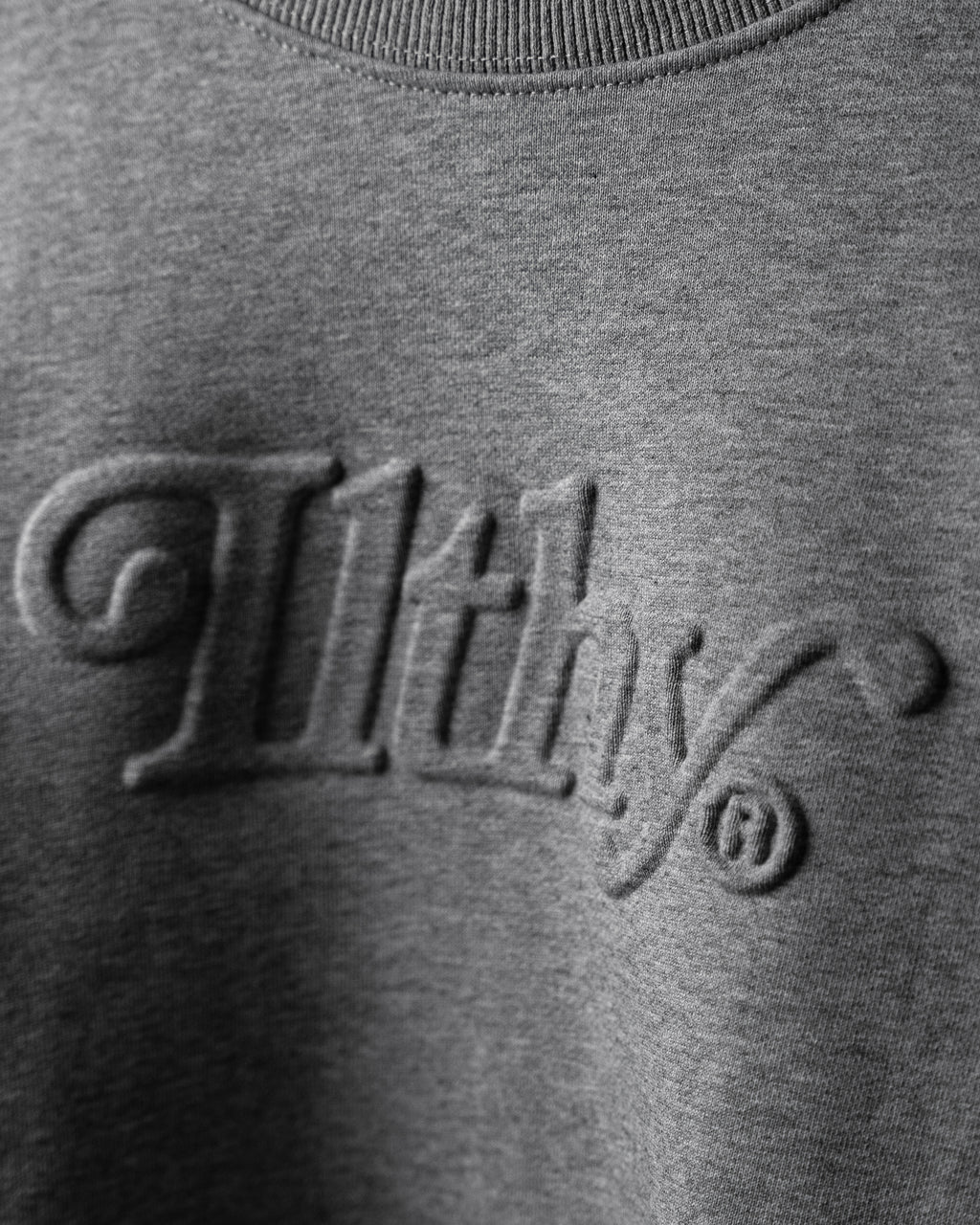 ILTHY®  Embossed Heavy Weight Crewneck (Stone Gray)