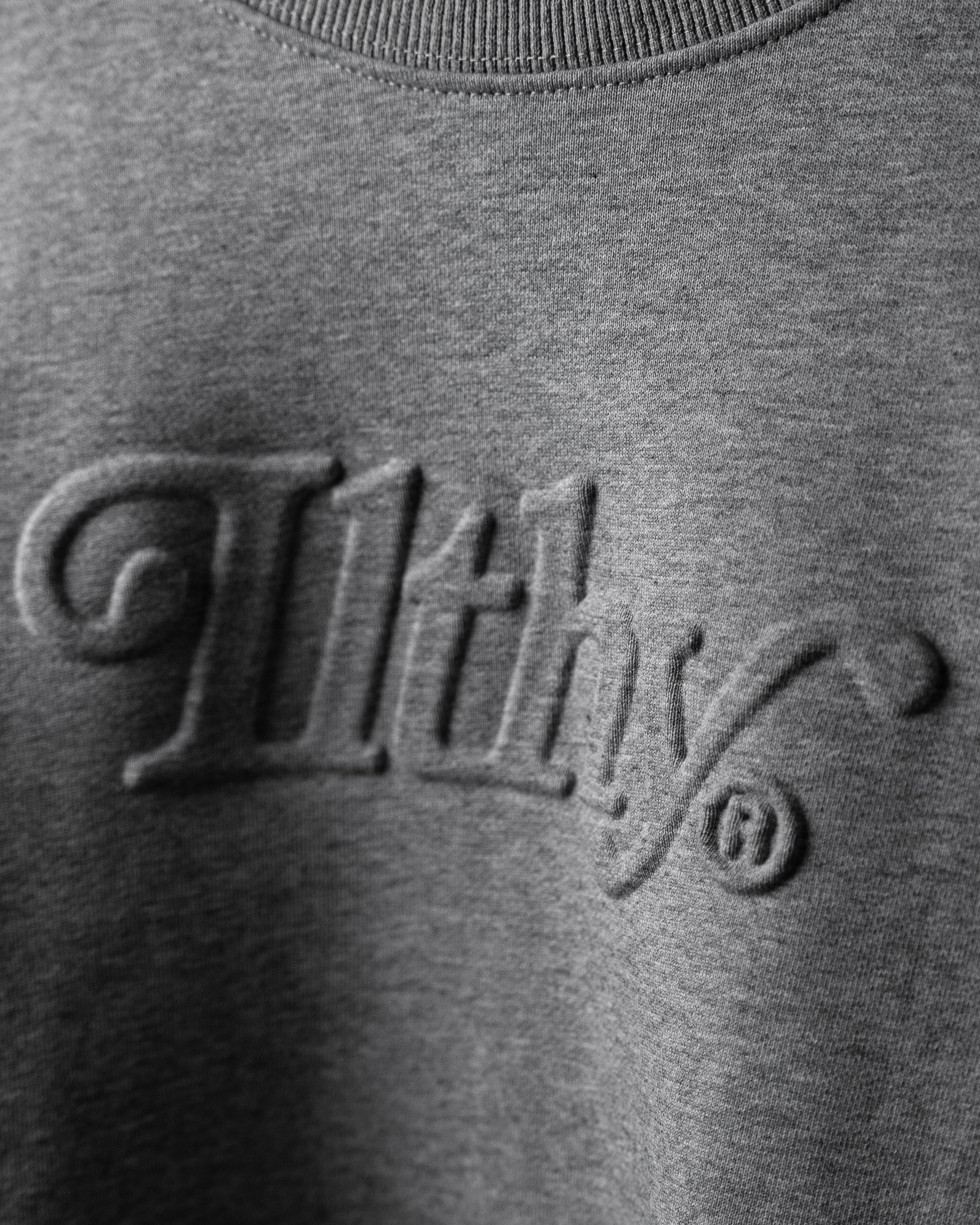 ILTHY®  Embossed Heavy Weight Crewneck (Stone Gray)
