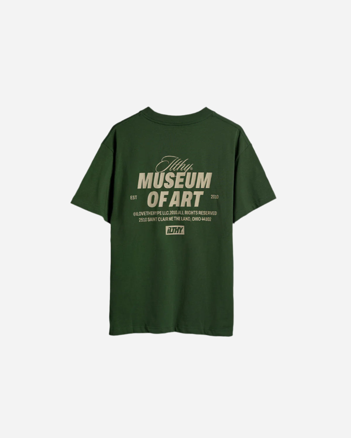 ILTHY® Museum of Art Heavy Weight Tee (Forrest Green)
