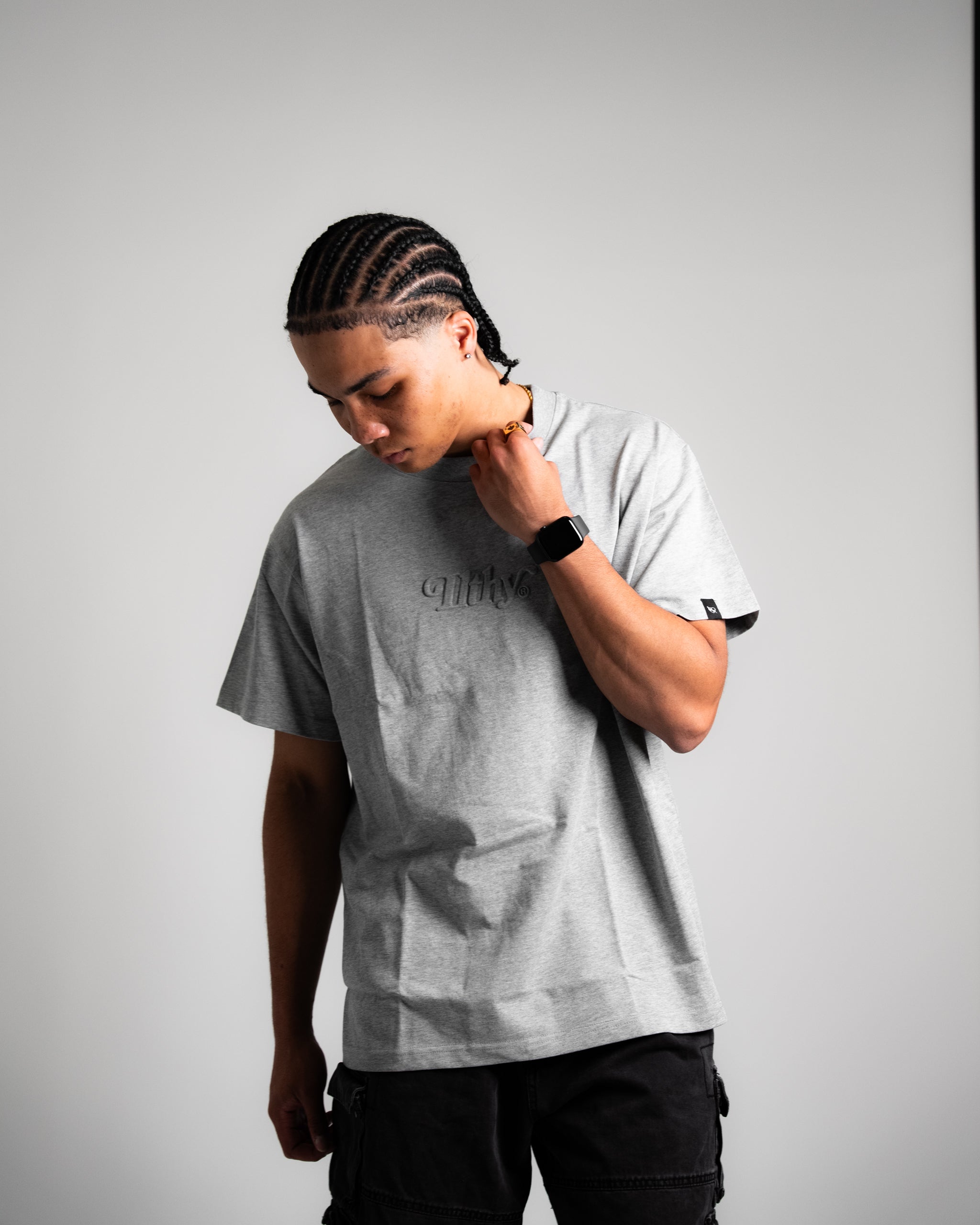 ILTHY® Embossed T-Shirt (Heather Gray)