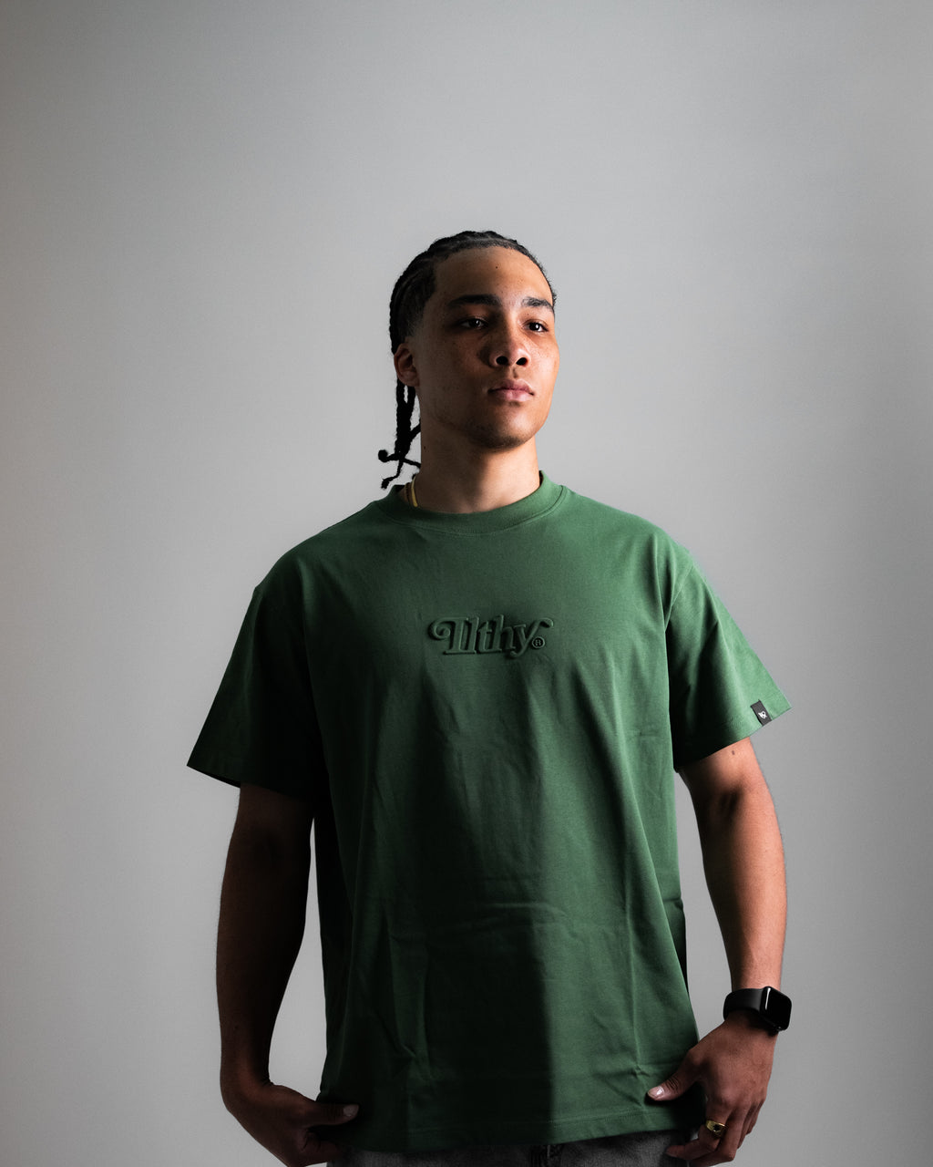 ILTHY® Embossed T-Shirt (Forest Green)