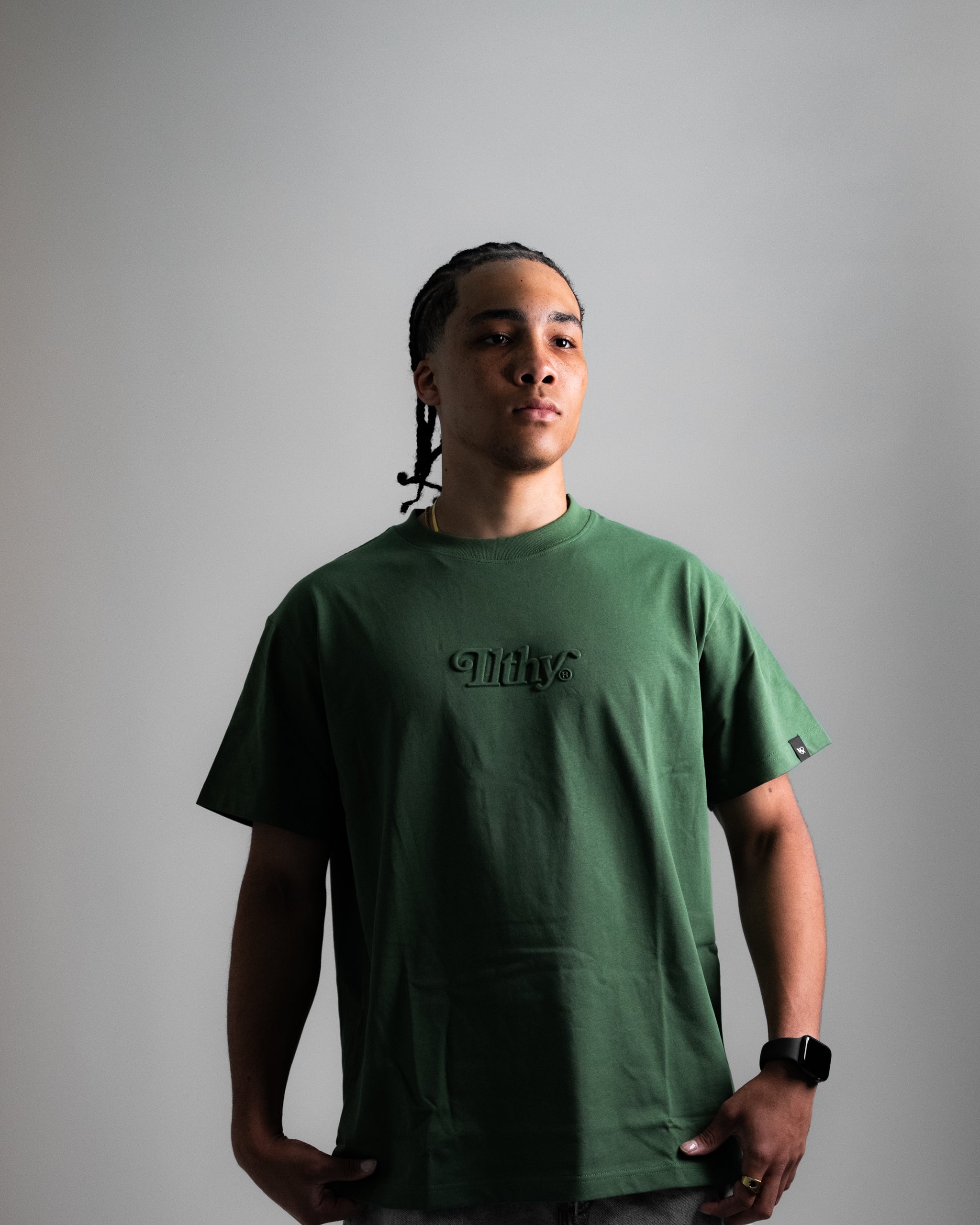 ILTHY® Embossed T-Shirt (Forest Green)