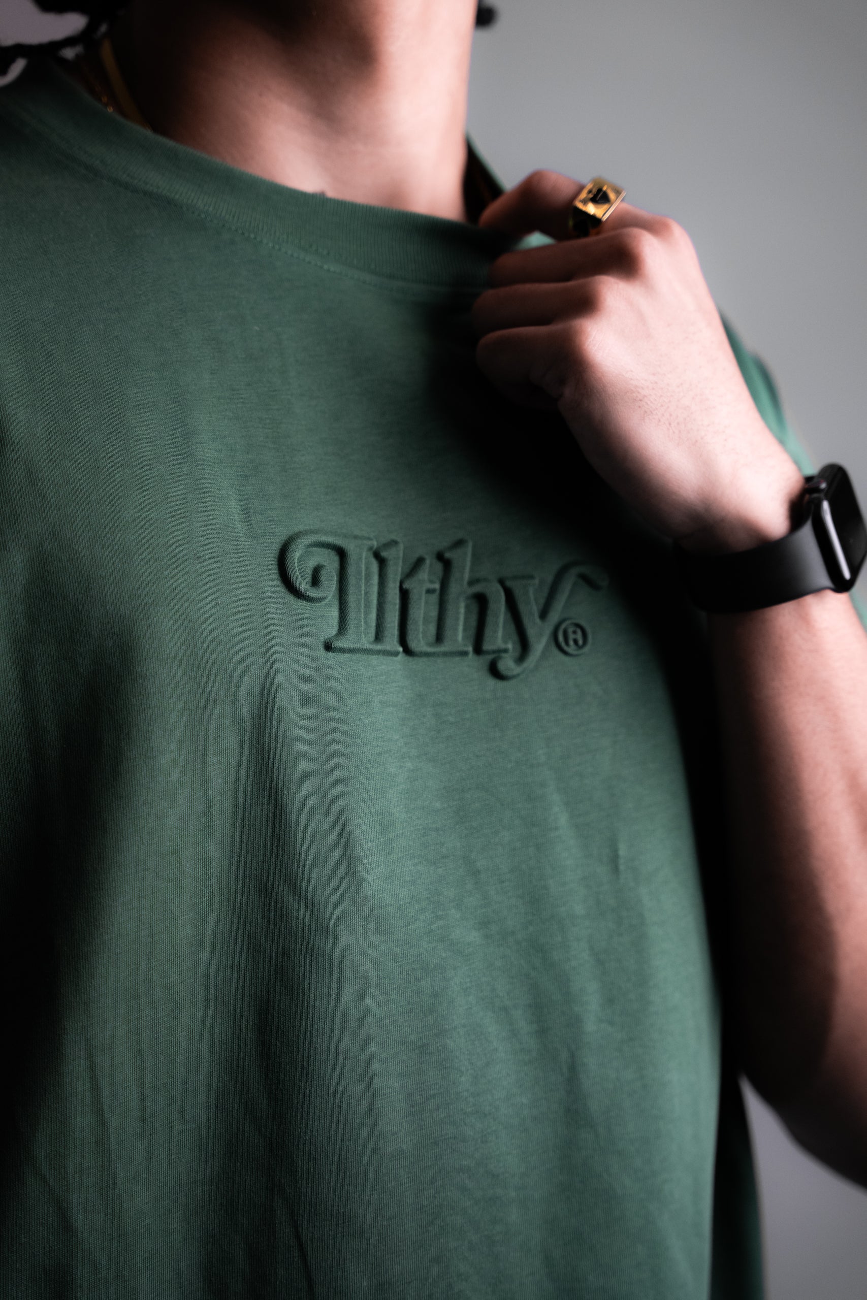 ILTHY® Embossed T-Shirt (Forest Green)