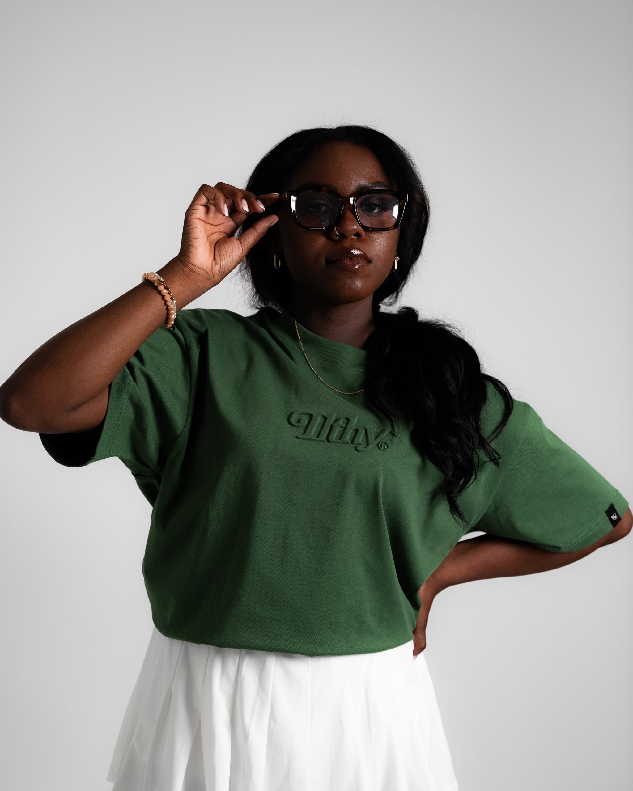 ILTHY® Embossed T-Shirt (Forest Green)
