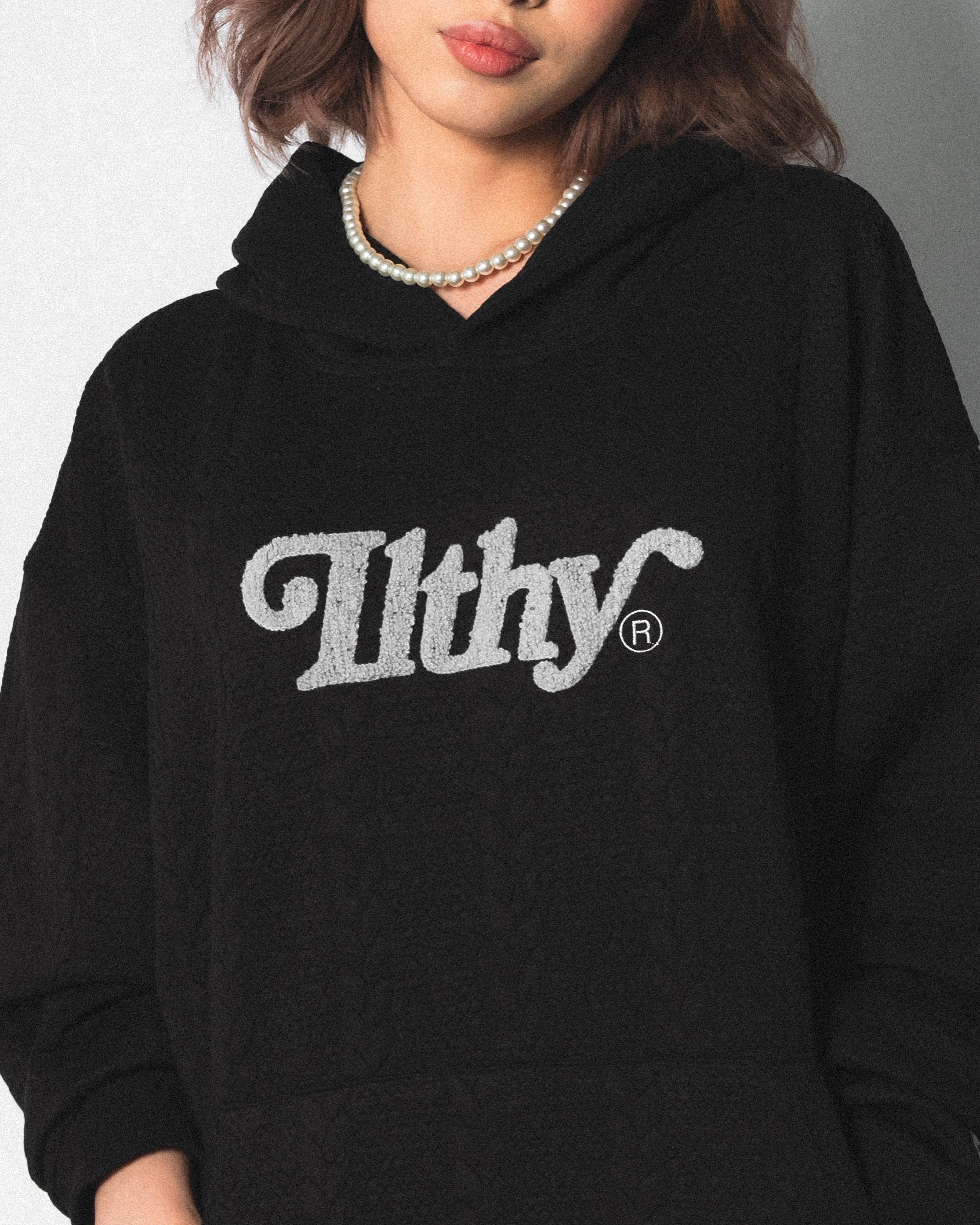 ILTHY®  Cable Knit Hoodie (Black)