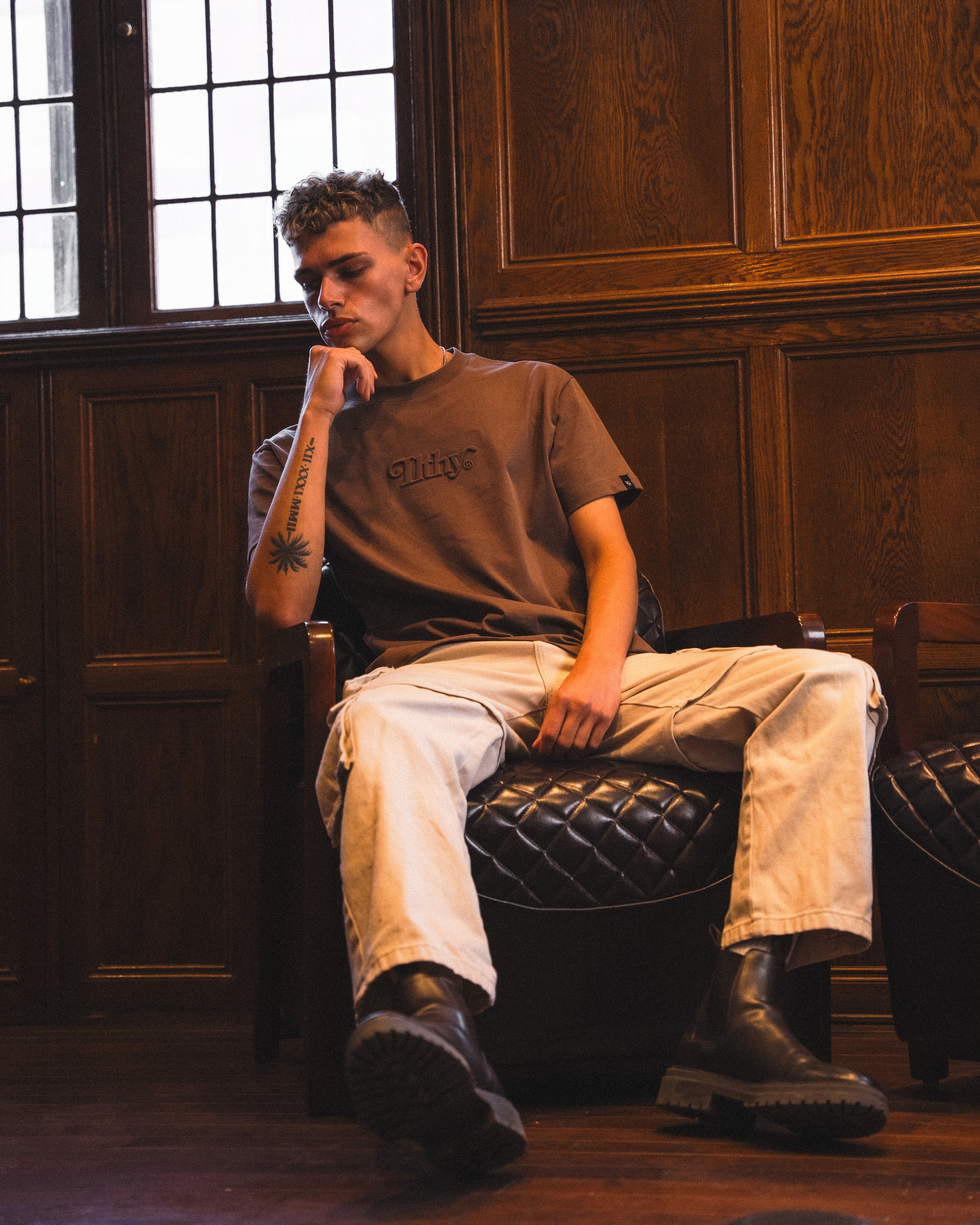 ILTHY® Embossed T-Shirt (Earth Brown)