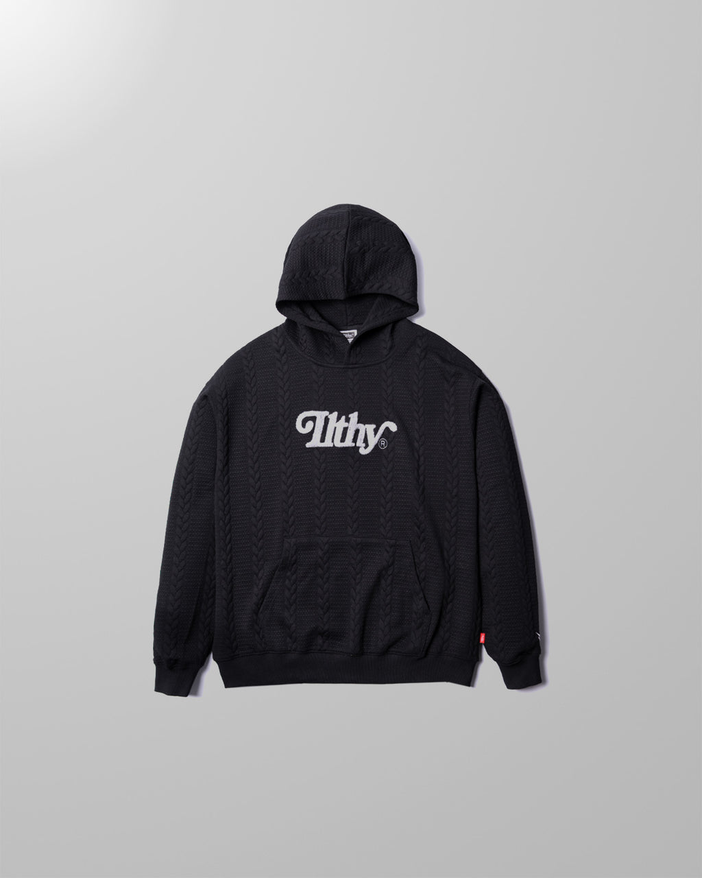ILTHY®  Cable Knit Hoodie (Black)