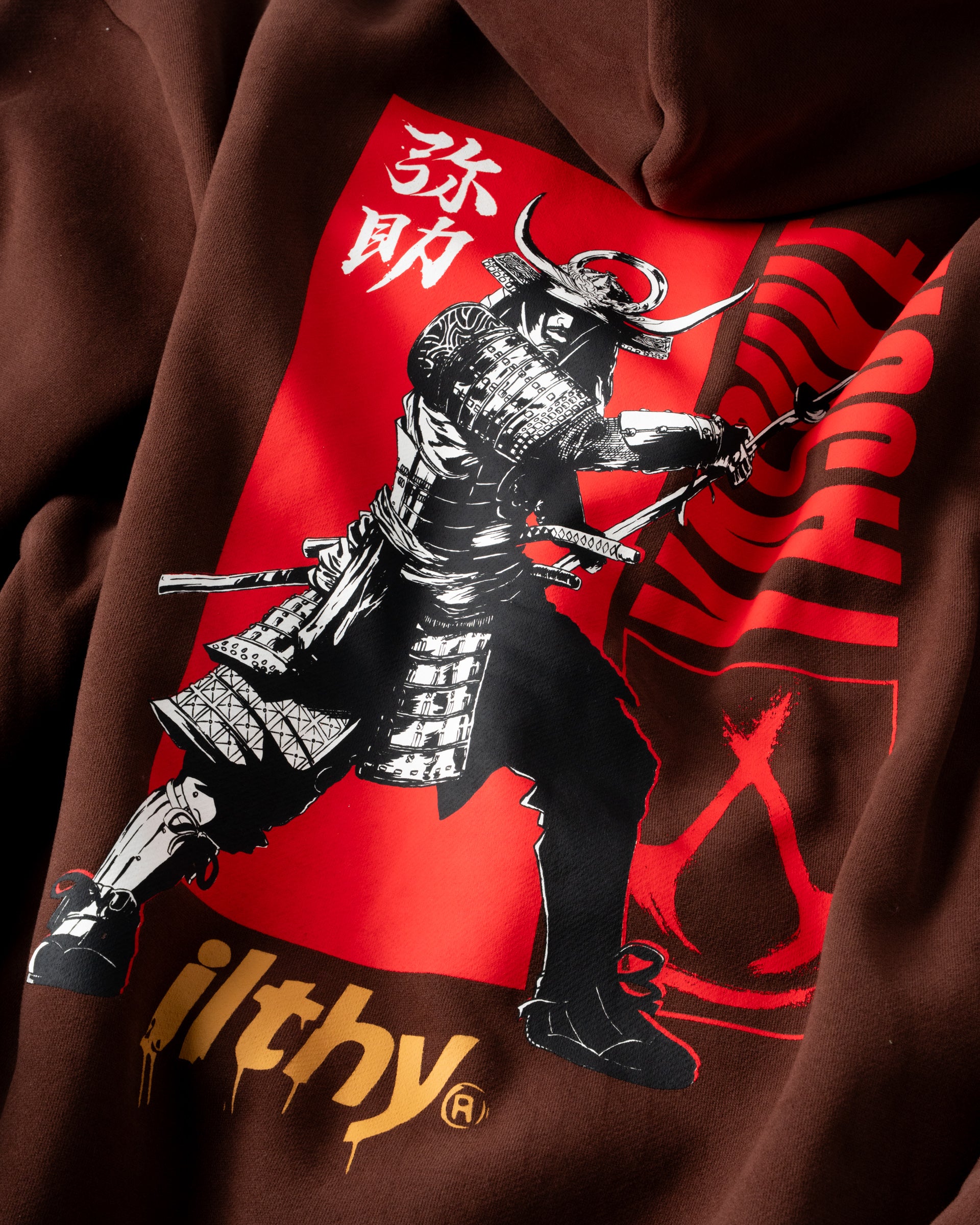 ILTHY® x Assassin’s Creed Shadows Yasuke Mocha Zip-Up Hoodie