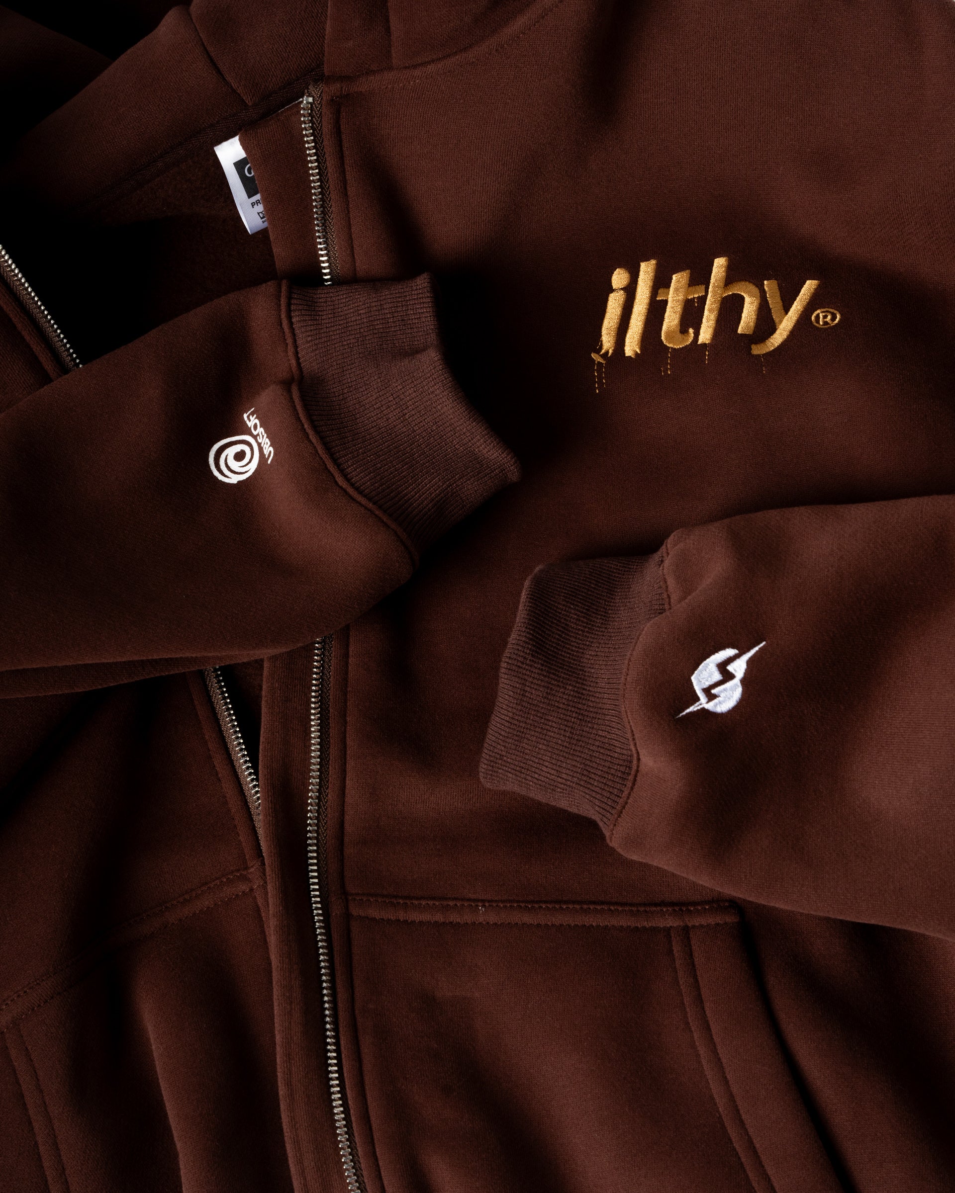 ILTHY® x Assassin’s Creed Shadows Yasuke Mocha Zip-Up Hoodie