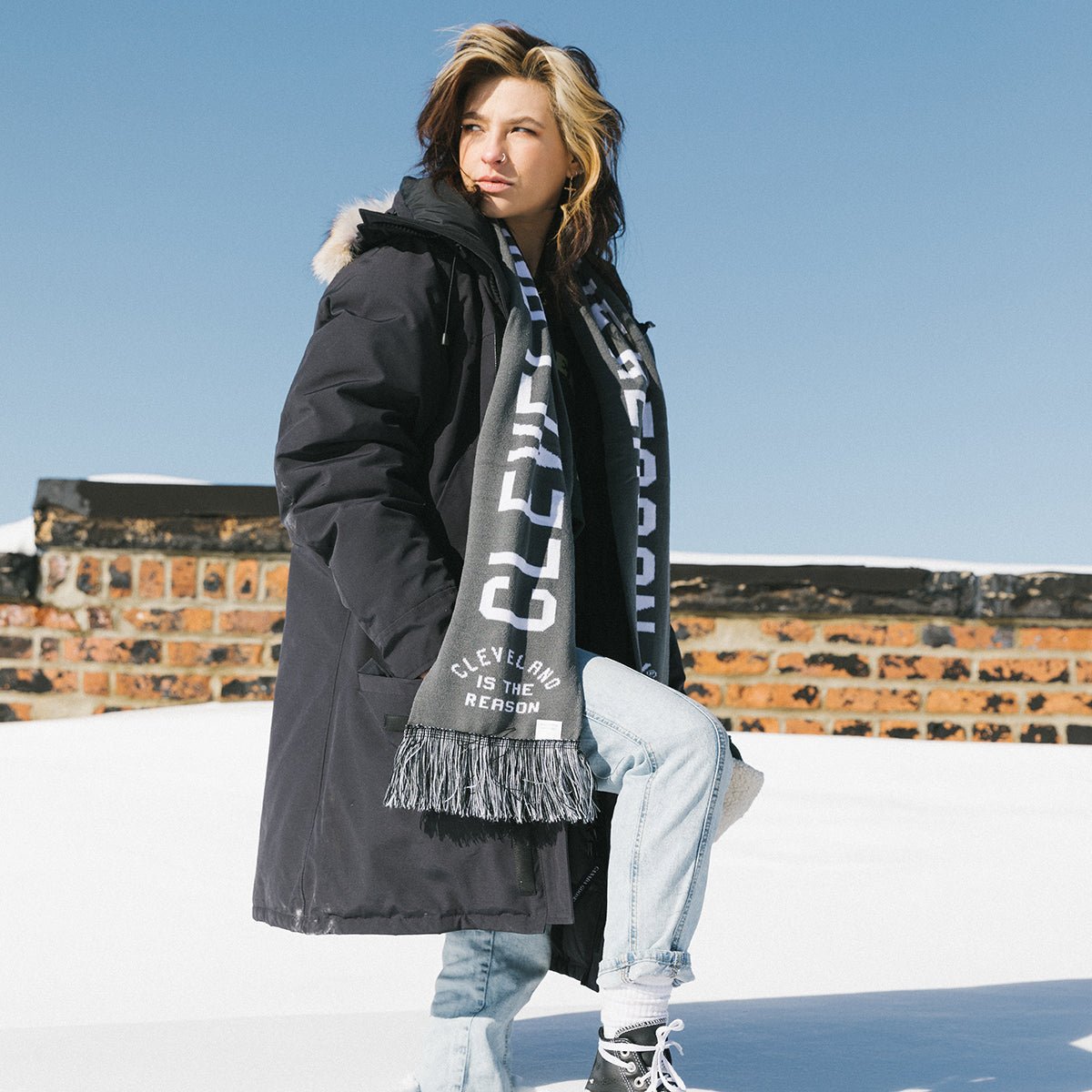 Cleveland is the Reason™ Premium Knitted Scarf - ILTHY®