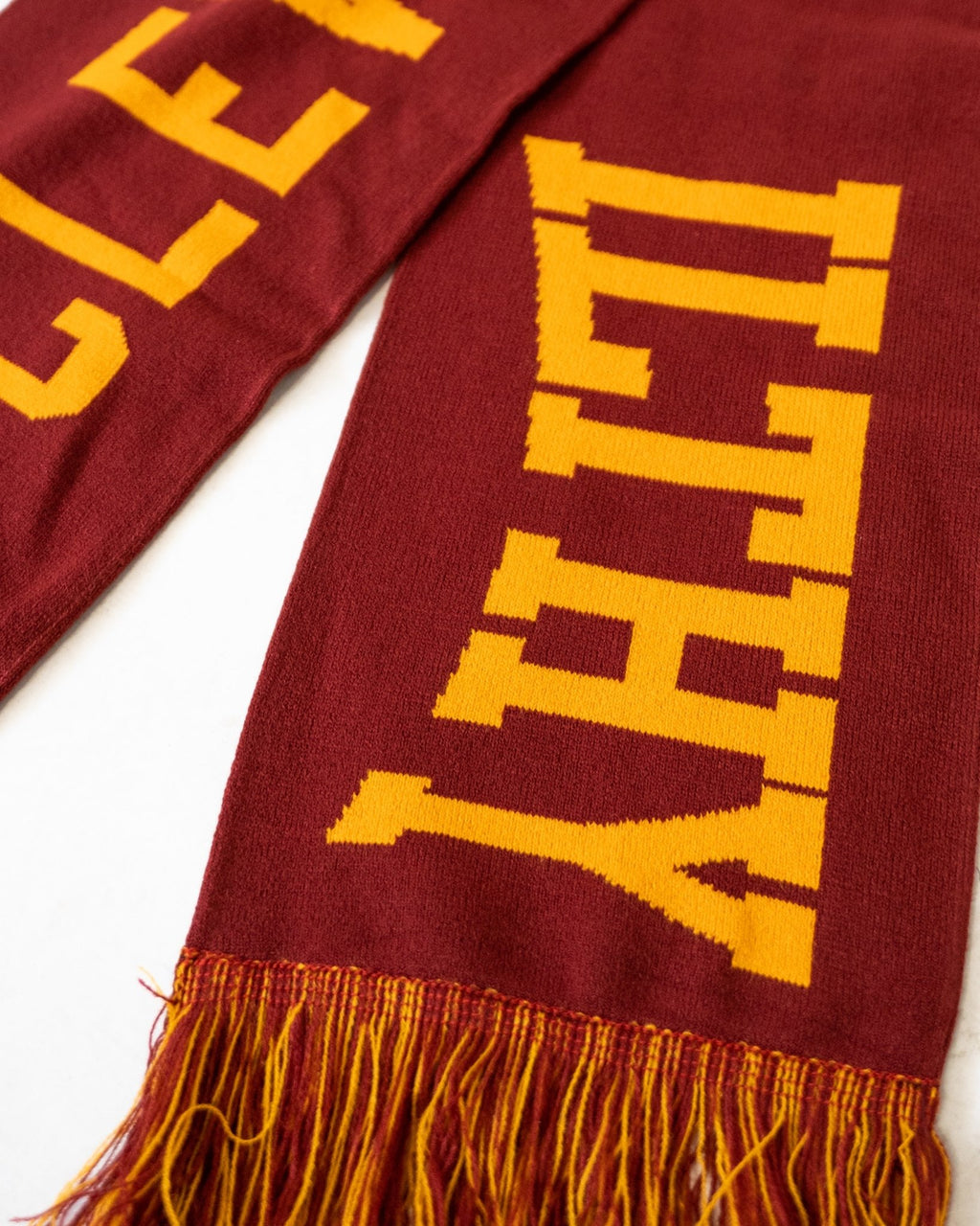 Cleveland is the Reason™ Premium Knitted Scarf (Maroon) - ILTHY®