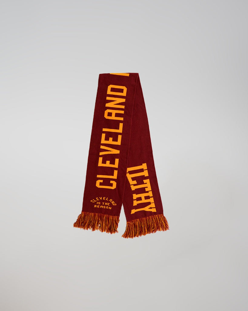 Cleveland is the Reason™ Premium Knitted Scarf (Maroon) - ILTHY®