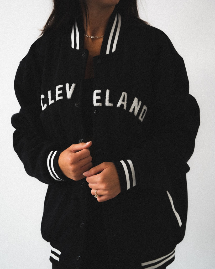 Cleveland Varsity Jacket (Black) - ILTHY®