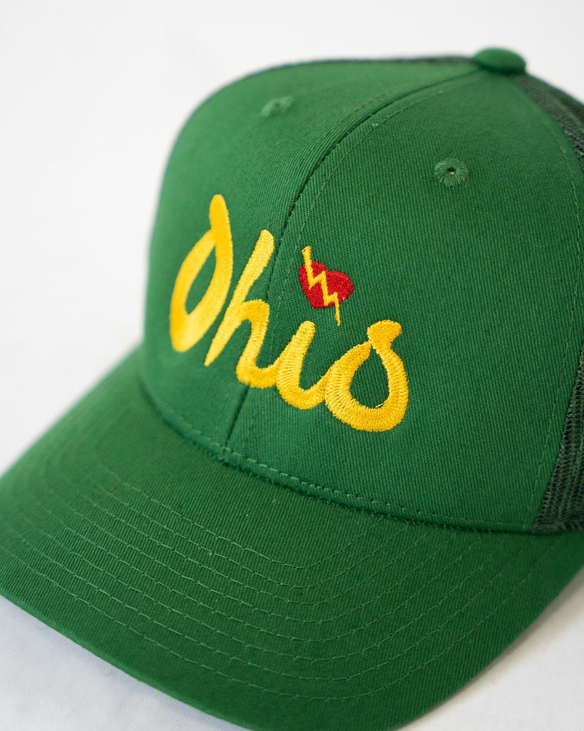 Ohio Script Trucker Cap (Green/Gold) - ILTHY®