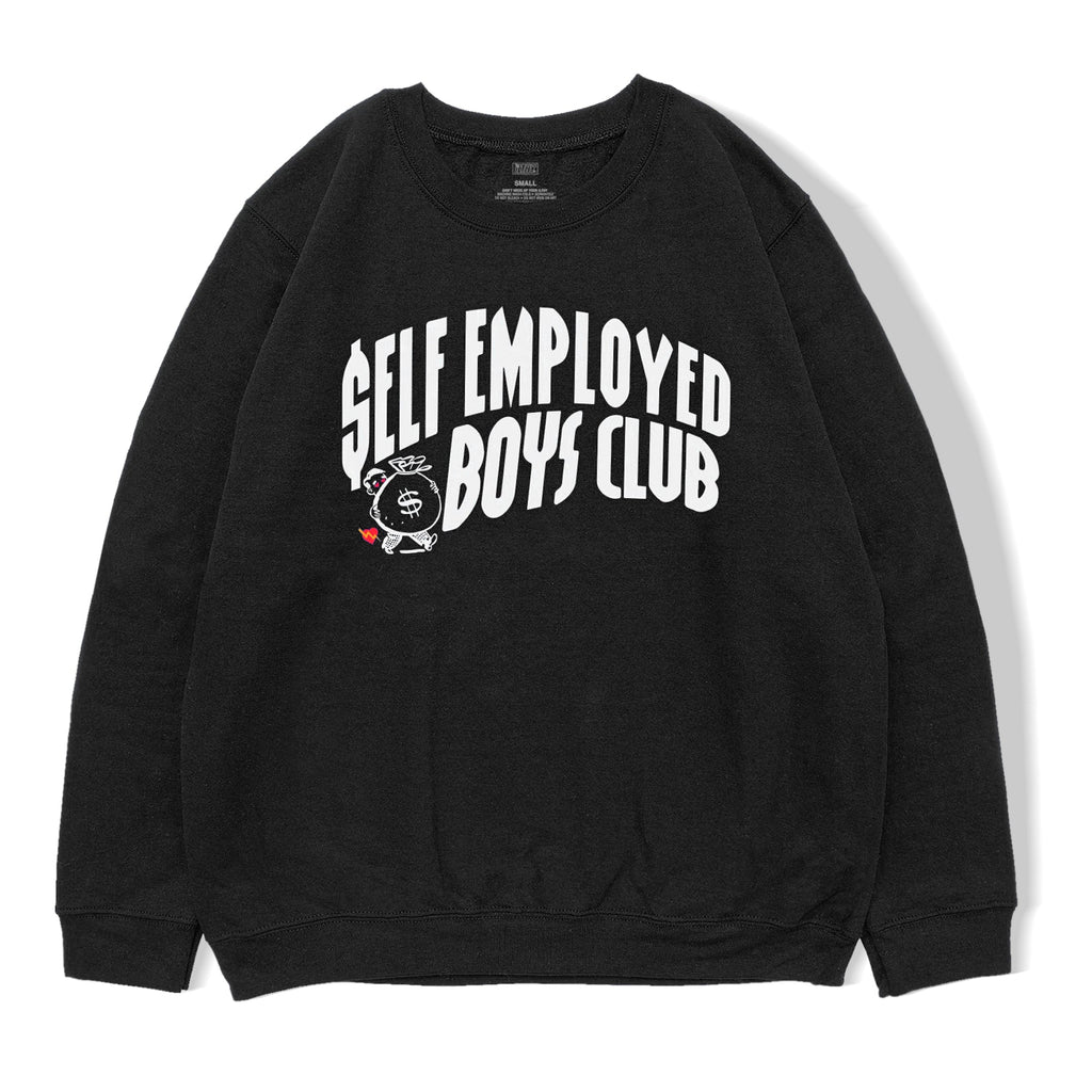 Self Employed Boys Club Crewneck (Black) - ILTHY®